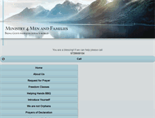 Tablet Screenshot of ministry4menandfamilies.org